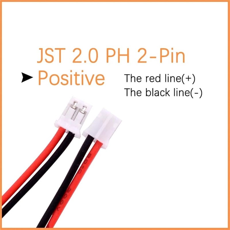 3 7V 500mAh Rechargeable Lithium Battery With 2 0 2P Cable 10CM - Image 3