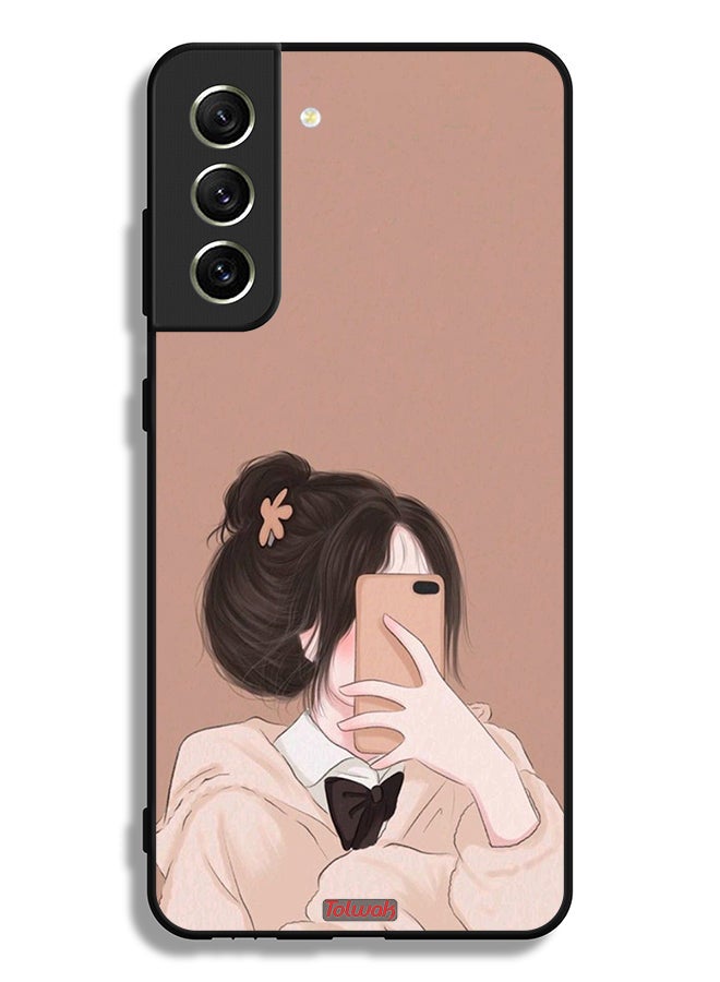 Tolwak Samsung Galaxy S21 FE 5G Protective Case Cover Making Selfie - Image 3