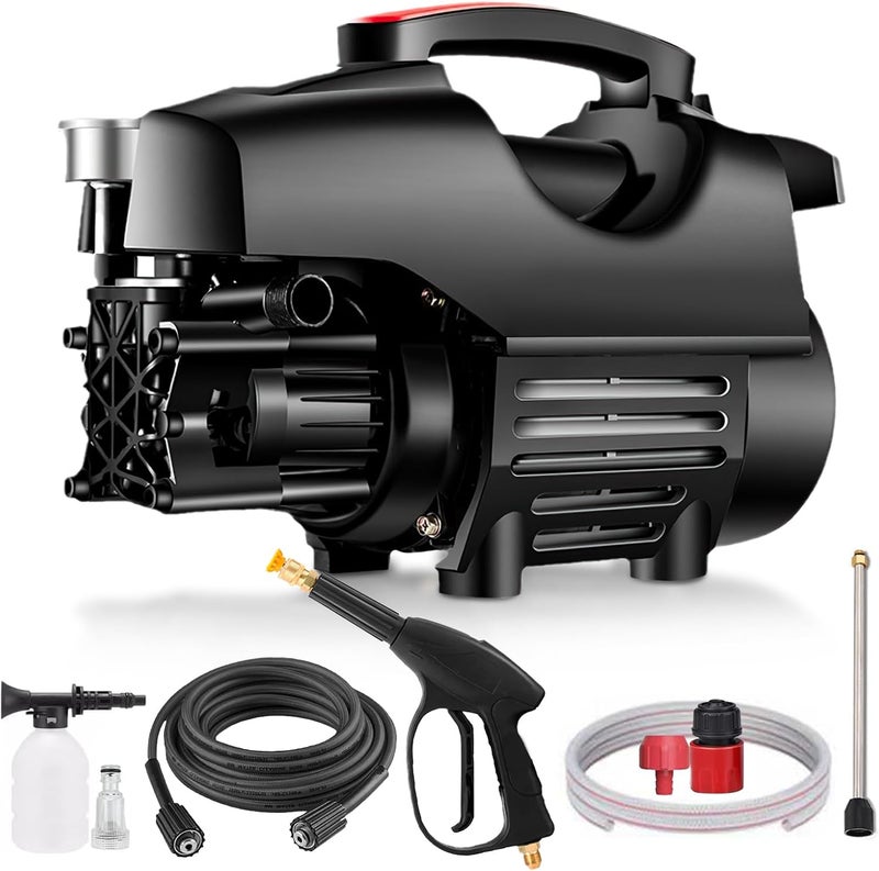 Favarey 2000W Electric High Pressure Washer, Power Washer with Hose, Detachable Water Gun, Electric Pressure Washer for Cleaning Cars, Fences, Pool, Patios - Image 1