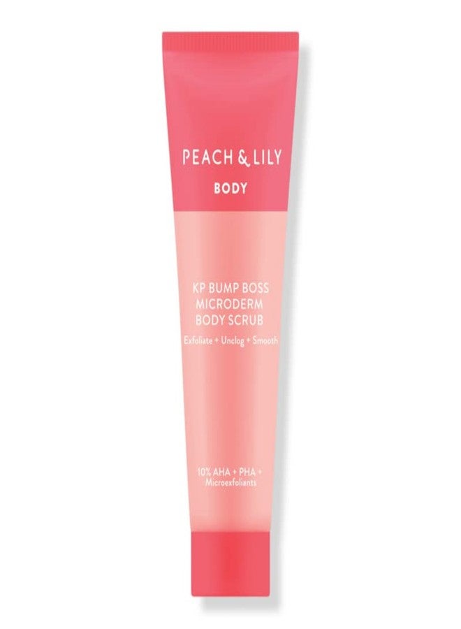 مقشر الجسم Peach & Lily Body KP Bump Boss Microderm، حجم مناسب للسفر، 29 غرام / 1.02 أونصة