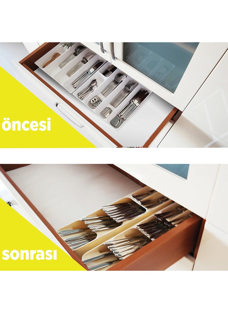 OMAK - Decobella Grande 5 Compartment Drawer Cutlery Holder - Image 1