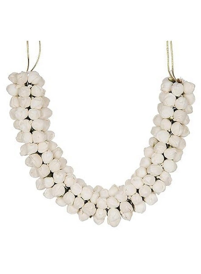 PALMATE Hair Gajra in Artificial Mogra Flower (White) Pack of 1 - Image 1