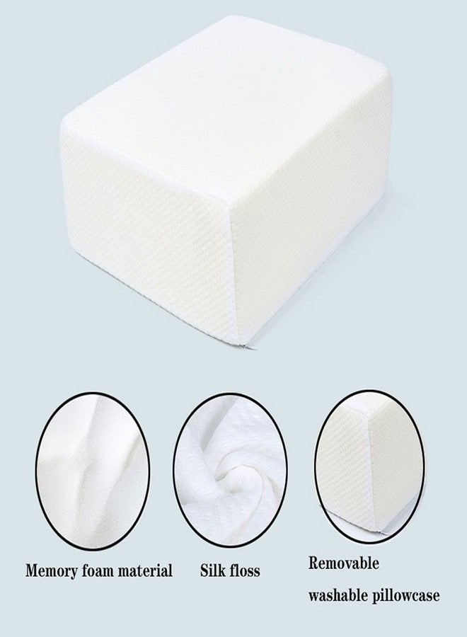 Hanlin The Cube Memory Foam Square Pillow for Side Sleepers, Ergonomic Support Cervical Head Cushion ,for Neck and Shoulder Pain Relief ,Vertebral Protection Thicker Bed (24‘’x12''x5''), White - Image 4