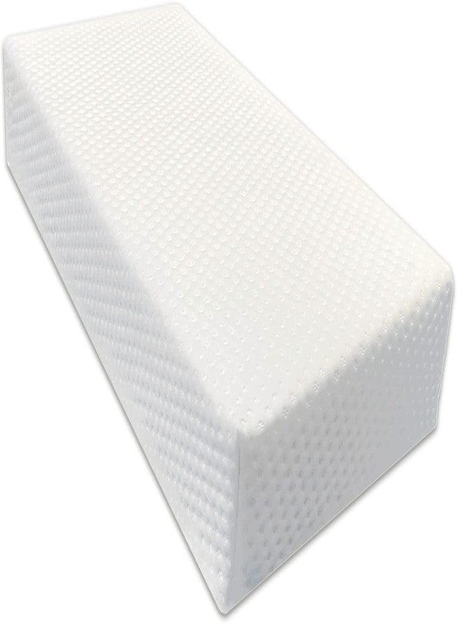 Hanlin The Cube Memory Foam Square Pillow for Side Sleepers, Ergonomic Support Cervical Head Cushion ,for Neck and Shoulder Pain Relief ,Vertebral Protection Thicker Bed (24‘’x12''x5''), White - Image 1