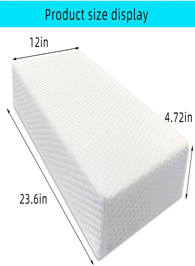 Hanlin The Cube Memory Foam Square Pillow for Side Sleepers, Ergonomic Support Cervical Head Cushion ,for Neck and Shoulder Pain Relief ,Vertebral Protection Thicker Bed (24‘’x12''x5''), White - Image 2