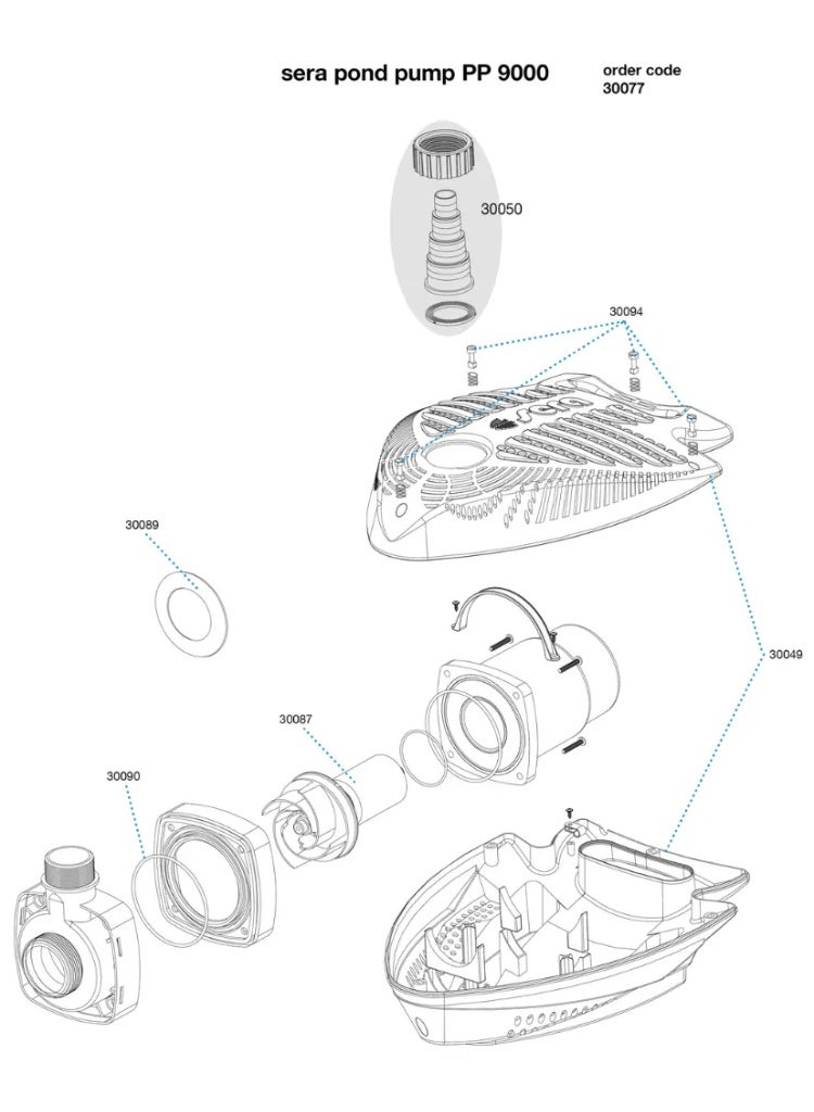 سيرا مضخة البركة [الموديل – PP9000] - Image 2
