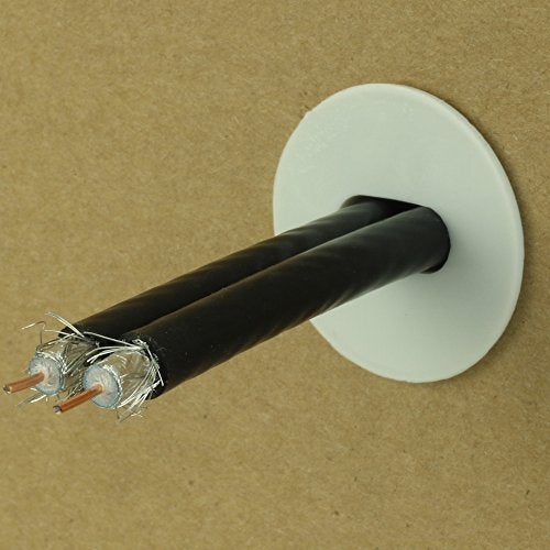 Skywalker Dual Feed-Through Cable Bushings 100 Pieces (White) - Image 3