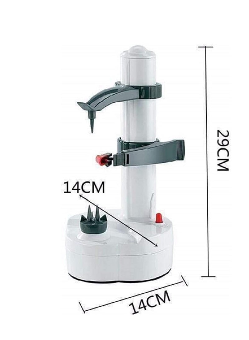 Stainless Steel Electric Fruit Peeler - Automatic Vegetable & Fruit Peeler with Adjustable Arm & Safe Hands-Free Design - 10-Second Fast Peeling for Potatoes, Apples & More - Battery Operated with Durable ABS & Stainless Steel Construction - Image 5