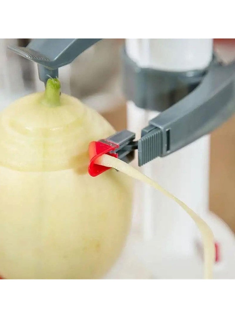 Generic Stainless Steel Electric Fruit Peeler，Automatic Peeler Potato Fruit Apple Pear Veg Peeling Machine + 3 Blades  - Image 2