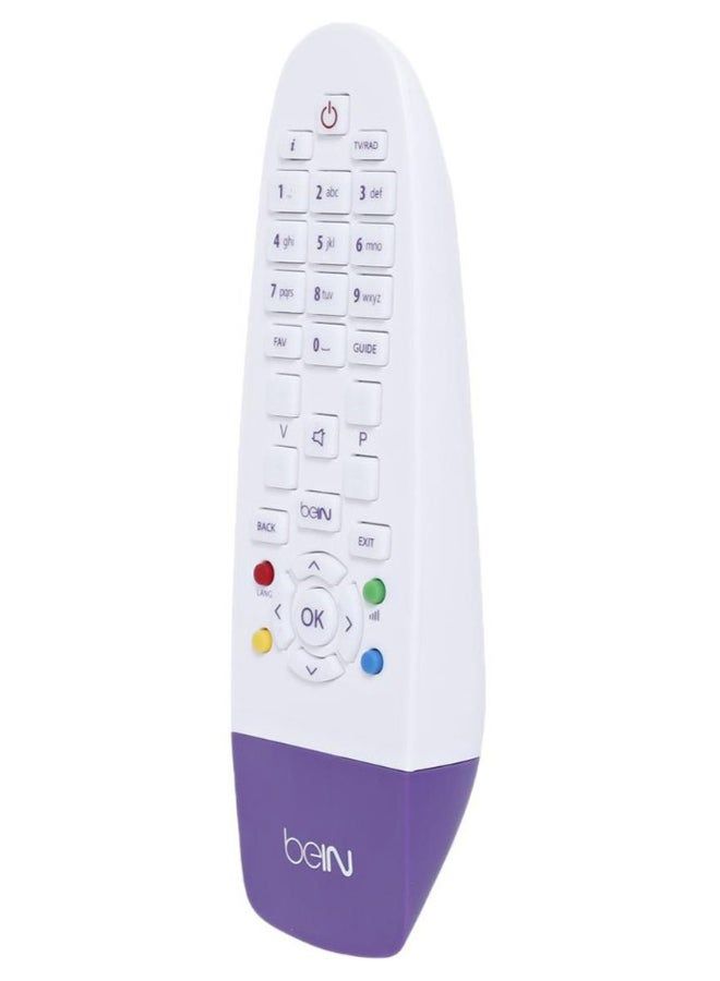 bein Sports Receiver TV Remote Control White/Purple - Image 2