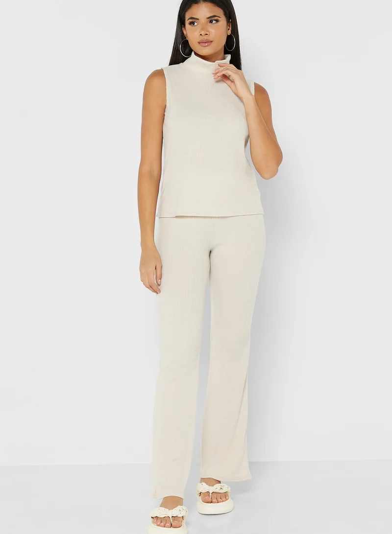 Miss Pap Ribbed Top and Pants Set