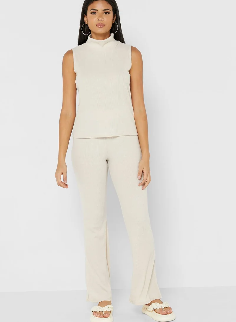 Miss Pap Ribbed Top and Pants Set