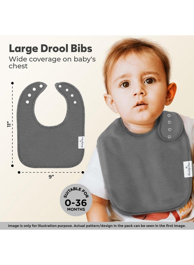 KiddyStar Double Layer Bandana Bibs - Multi Snaps Adjustable Organic Cotton Teething Bib - Absorbent Drooling Protection - Image 3