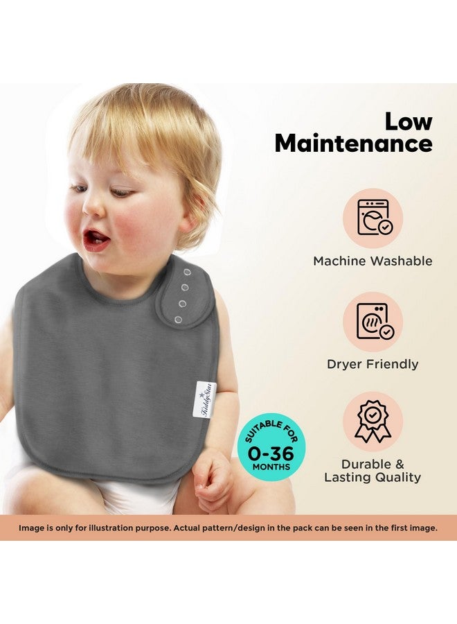 KiddyStar Double Layer Bandana Bibs - Multi Snaps Adjustable Organic Cotton Teething Bib - Absorbent Drooling Protection - Image 4