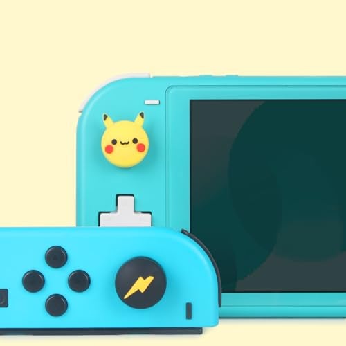 TIKOdirect Cute Thumb Grip Caps Compatible with Switch Joy-con/OLED/Switch Lite, Kawaii Joystick Cap Grip 4PCS Soft Silicone Protective Ergonomic Button Cover, Yellow P - Image 3