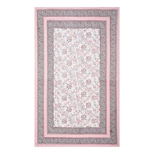 EasyGoods® 240 TC Cotton Bedsheet for Single Bed –Pink, MonarchSingle05 Bedsheet Single Size Bed Cotton, Single Size Bedsheet, Single Bedsheet with 1 Pillow Cover 59x88 Inch, Handcrafted Bed Sheets - Image 4