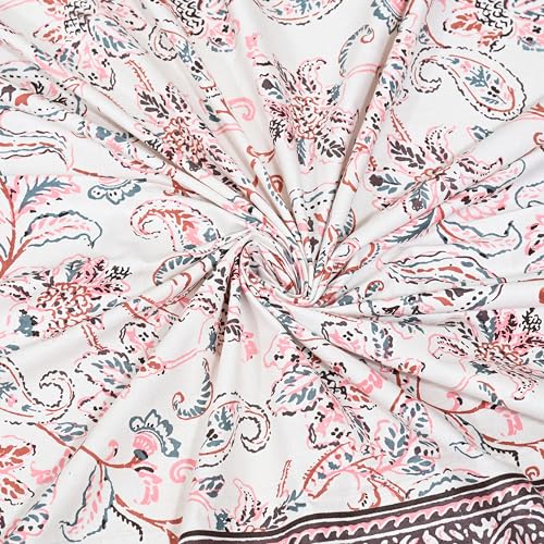 EasyGoods® 240 TC Cotton Bedsheet for Single Bed –Pink, MonarchSingle05 Bedsheet Single Size Bed Cotton, Single Size Bedsheet, Single Bedsheet with 1 Pillow Cover 59x88 Inch, Handcrafted Bed Sheets - Image 5