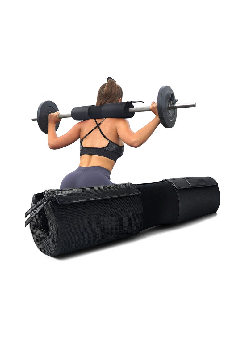 SYOSI Barbell Squat Pad Nylon Padding AntiSlip, Thick Foam Barbell Pad for Squats Cushion, Lunges & Bar Padding for Hip Thrusts, Standard Olympic Weight Bar Pad, Provides Cushion to Neck Shoulders Training  - Image 1