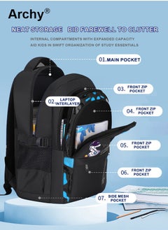 Archy Astronaut Kids Backpack for Girls & Boys Waterproof Lightweight School Bag Backpack for Children Primary Students School Bag  - Image 2