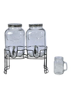 Milberg 4-Piece Ridged Designed Beverage Dispenser Set 7.5 L 22101157 / 8087  - Image 1
