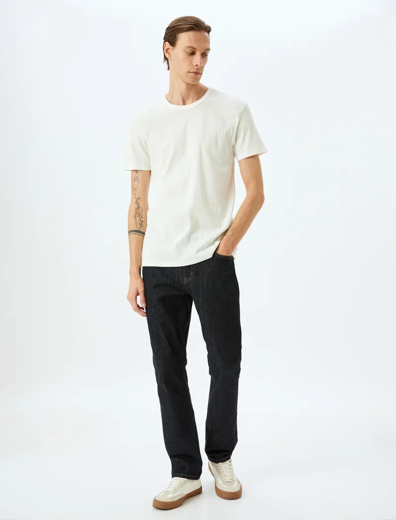 كوتون Crew Neck T-Shirt