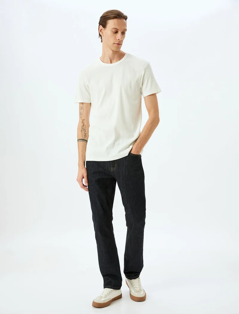 كوتون Crew Neck T-Shirt