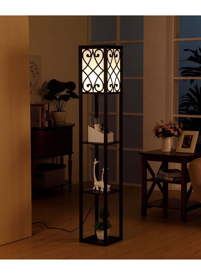 Nordic Modern Bedroom linen cover Standing Floor vertical lamp With 9W bulb