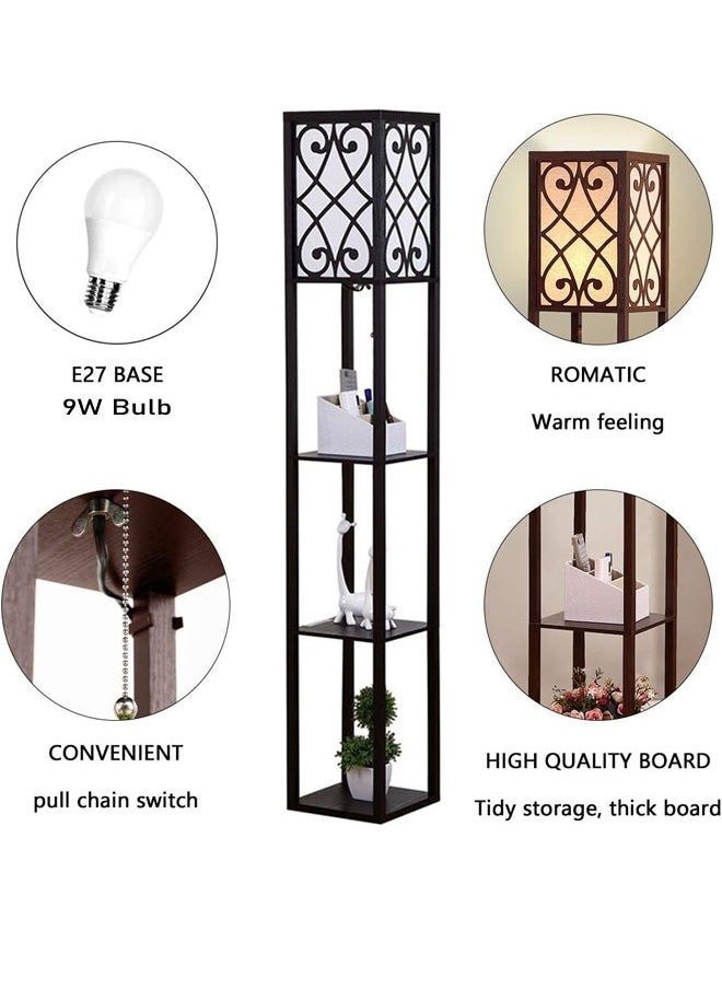 Nordic Modern Bedroom linen cover Standing Floor vertical lamp With 9W bulb