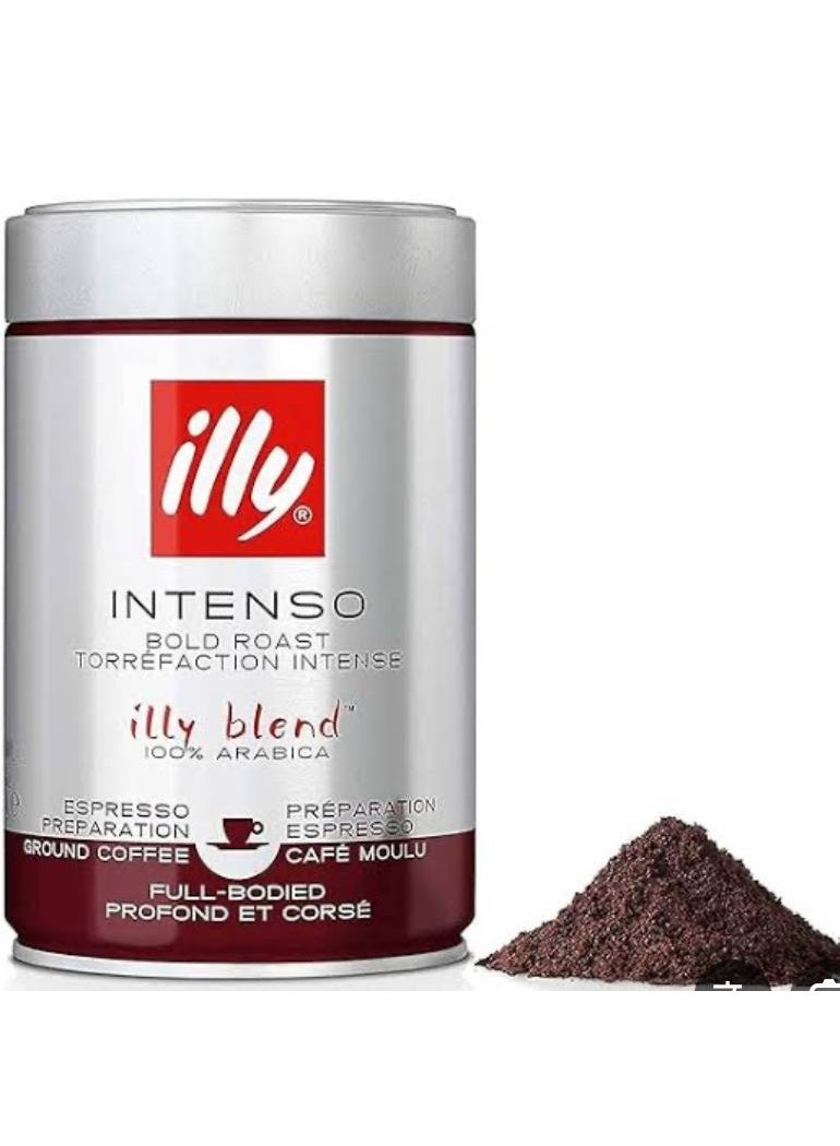 illy Intenso Bold Roast Ground Espresso Coffee 250g