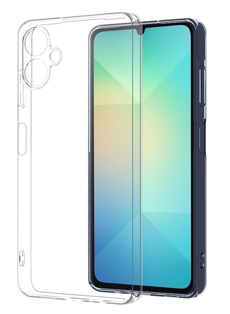 Case Compatible with Samsung Galaxy A06 Case Crystal Clear Soft TPU Gel Case  Flexible Silicone Anti- Scratch Transparent TPU Cover - Clear - Image 1
