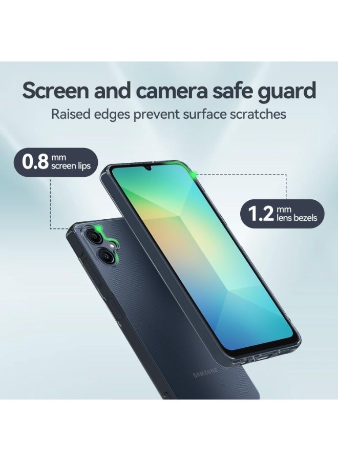 Case Compatible with Samsung Galaxy A06 Case Crystal Clear Soft TPU Gel Case  Flexible Silicone Anti- Scratch Transparent TPU Cover - Clear - Image 3