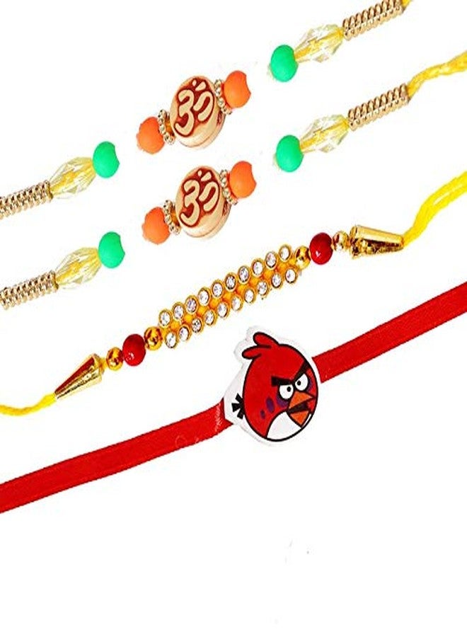 Suninow Designer Independence Day Rakhi(Pack of 4)