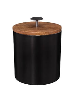 Secret de Gourmet Double Wall Round Shape Ice Bucket Black and Brown 15.5 x 19 cm 194905  - Image 1