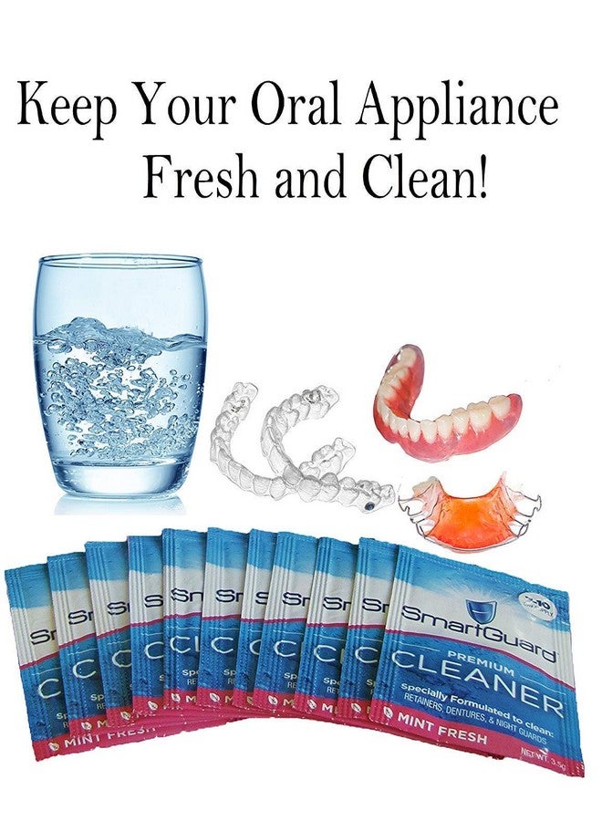 SmartGuard Premium Cleaner Crystals -(110 Cleanings)- Removes Stain, Plaque & Bad Odor from Dentures, Clear Braces, Mouth Guard, Night Guard & Retainers. - Image 1