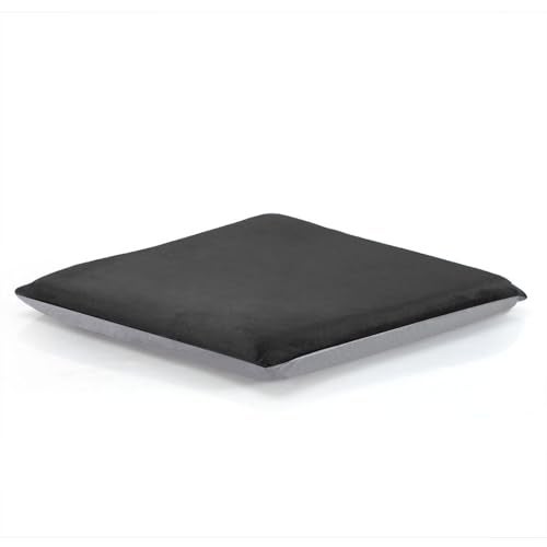 Augld Square Chair Seat Cushion Memory Foam Chair Cushion for Kitchen, Dining,Office or Car 18x18 in Black - Image 1