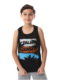 Caesar Front Printed Sportive Tank Top  - Image 1