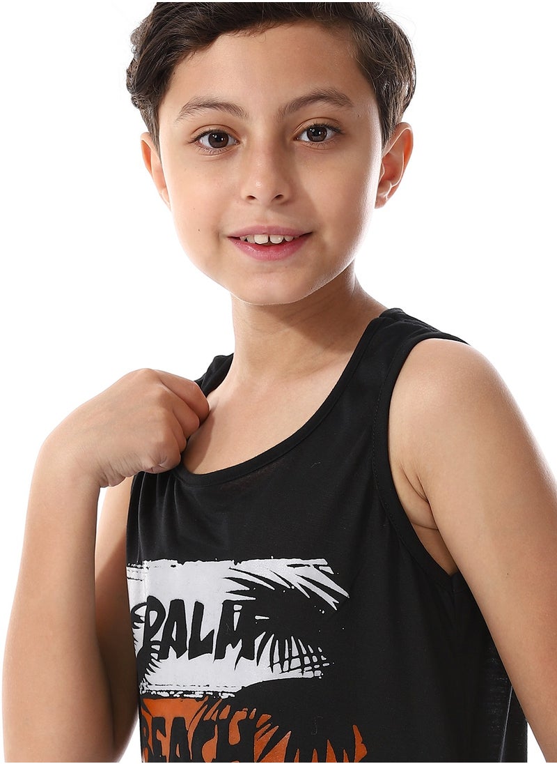 سيزار تيشرت كات أولادي مزود بطباعات  - Image 3