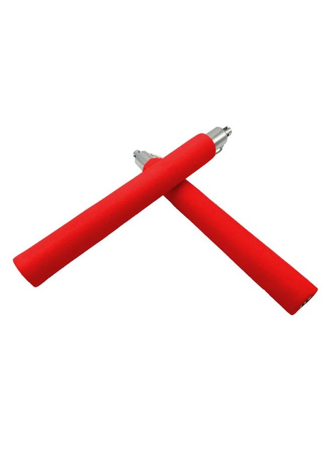 Thoraya Martial Arts Foam Nunchucks Sponge Nunchakus Sticks Training Practice Tool (red) 