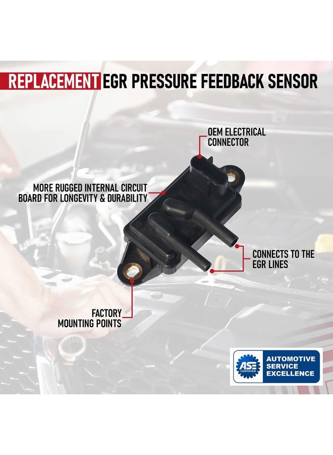 AA Ignition EGR - Exhaust Gas Recirculation Pressure Feedback Sensor - Replaces DPFE15, F77Z9J460AB, F77Z9J460AB, VP8T - Compatible with Ford, Lincoln, Mercury Vehicles - Expedition, Escape, Focus, F-150 - Image 4
