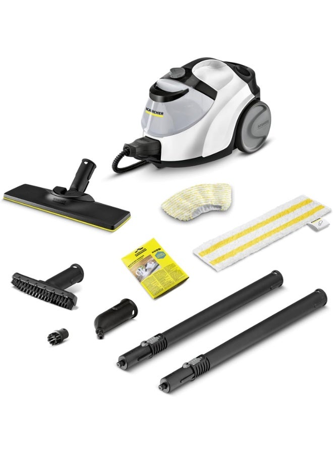 KARCHER SC 5 EasyFix Premium Steam Cleaner with Iron Plug – 4.2 Bar, 2200W,Continuous Refill, VapoHydro, Hygienic Chemical-Free Cleaning for Floors, Kitchen, Bathroom & Garments 2250 W 15126630.0 White - Image 1
