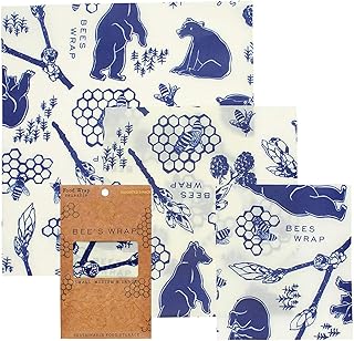 Bee's Wrap Bee's Wrap BeeÃ¢â‚¬â„¢s Wrap Ã¢â‚¬â€œ Assorted Set of 3 Ã¢â‚¬â€œ Certified B Corporation Ã¢â‚¬â€œ No Synthetic Wax or  - Image 1