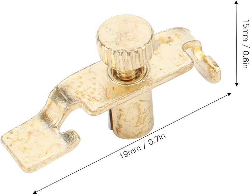 LiebeWH 2Pcs Fine Tuner Professional Metal String Tune Adjuster Gold Plated Clips for Enhanced Stable Pitch and Sensitive Tuning - Image 2