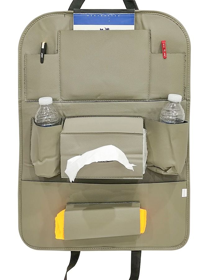 Premium Car Seat Back Organizer Travel Accessories Seat Protector Back seat Protector and Cup Holder Organizer - Image 1