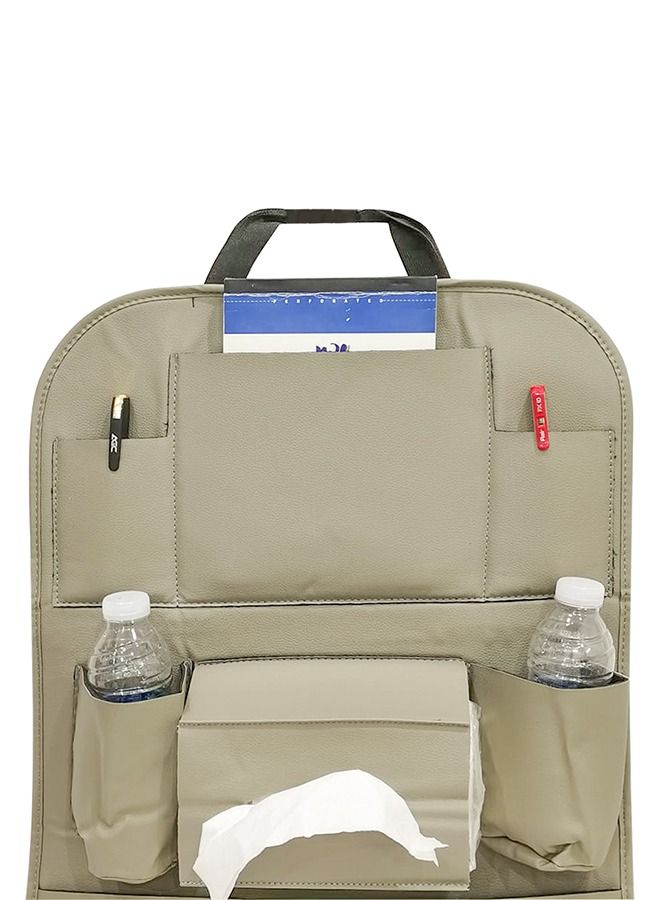 Premium Car Seat Back Organizer Travel Accessories Seat Protector Back seat Protector and Cup Holder Organizer - Image 3