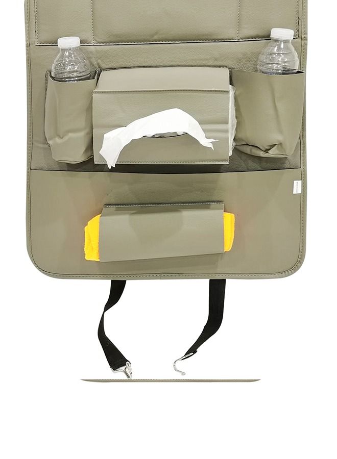 Premium Car Seat Back Organizer Travel Accessories Seat Protector Back seat Protector and Cup Holder Organizer - Image 4