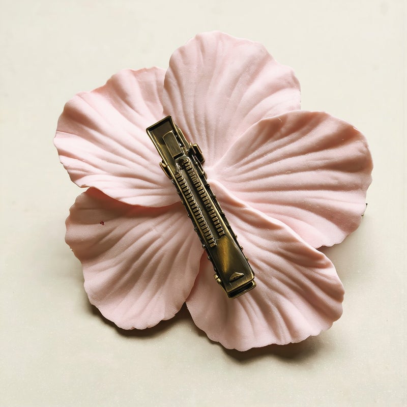 Hibiscus Flower Hair Clip No Pain No Tangle No Hair Damage Comfortable Hair Accessory - Image 3