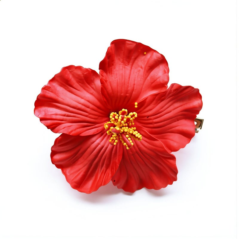 Hibiscus Flower Hair Clip No Pain No Tangle No Hair Damage Comfortable Hair Accessory - Image 2