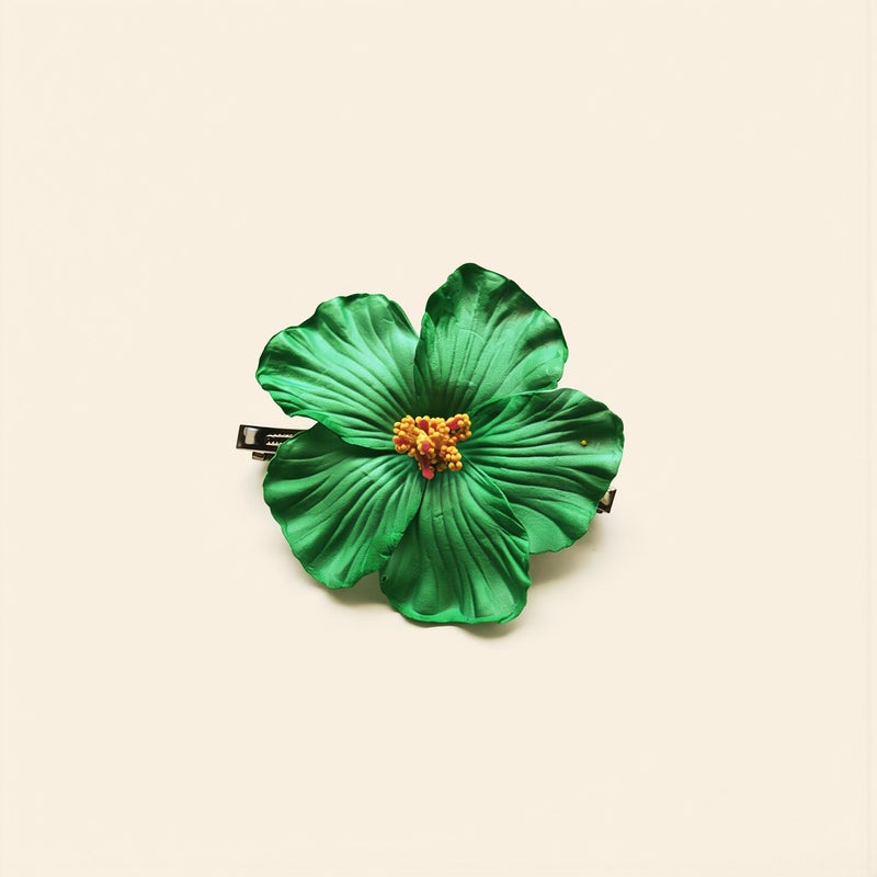 Hibiscus Flower Hair Clip No Pain No Tangle No Hair Damage Comfortable Hair Accessory - Image 4