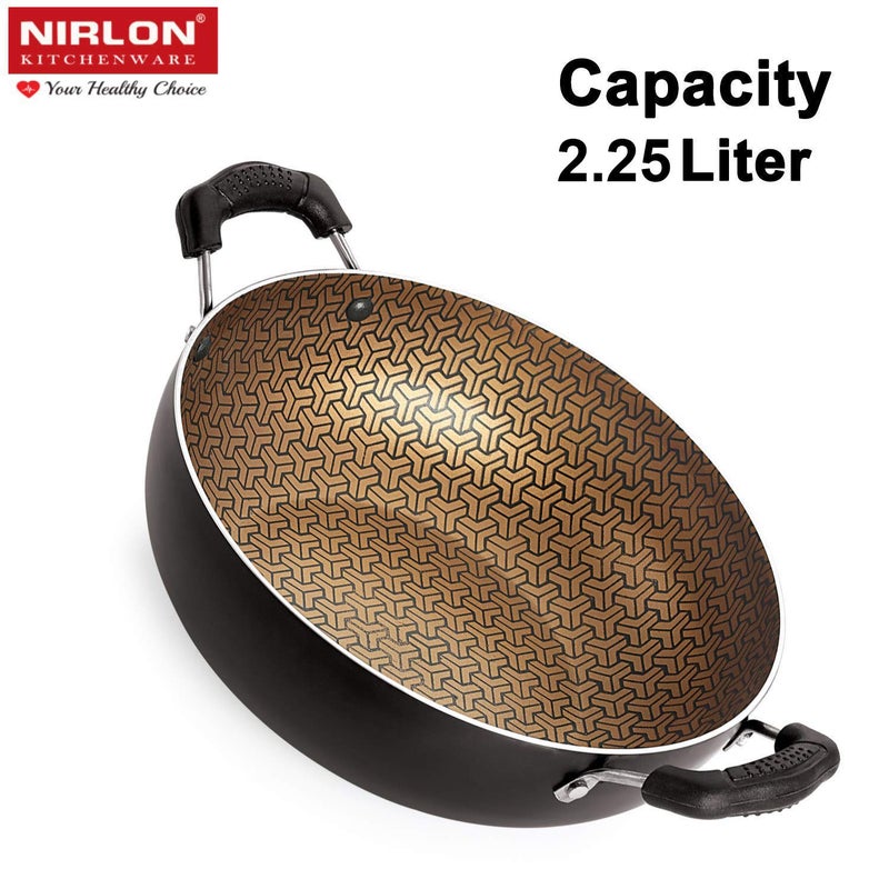 Nirlon Nirlon Majesty Non Stick Cookware Pots & Pan Flat Dosa Tawa & Kadhai Combo Set - Image 4