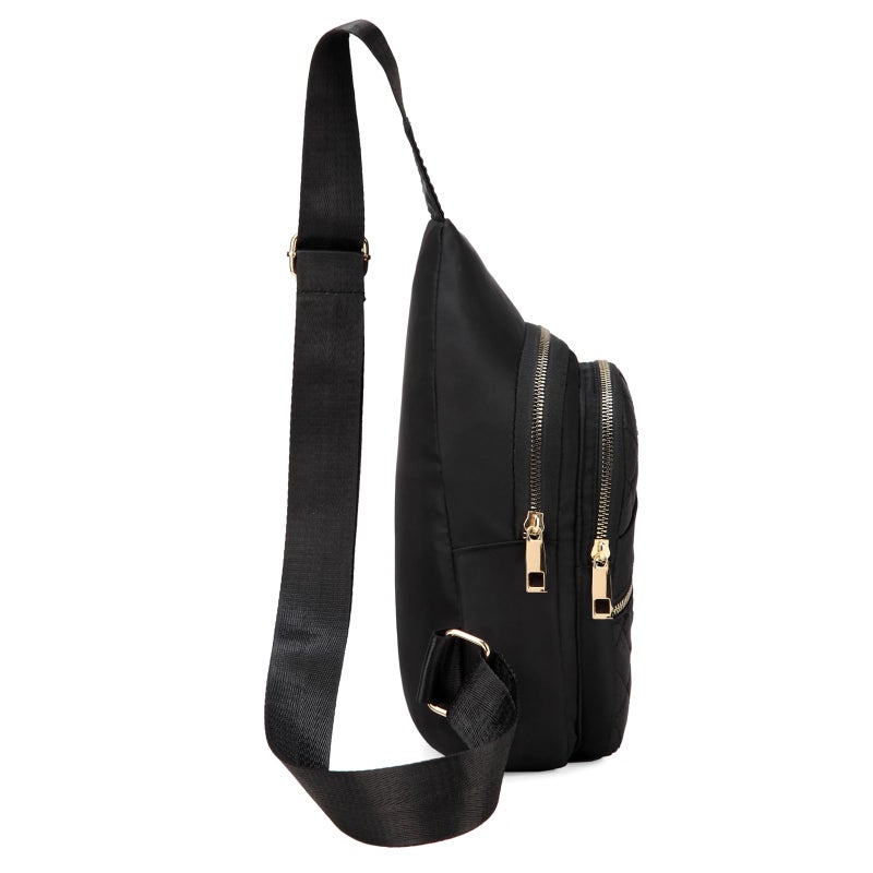 AOSTIHOT Small Sling Backpack for Women, Chest Bag Daypack Crossbody for Travel Sport Running Hiking Black - Image 4
